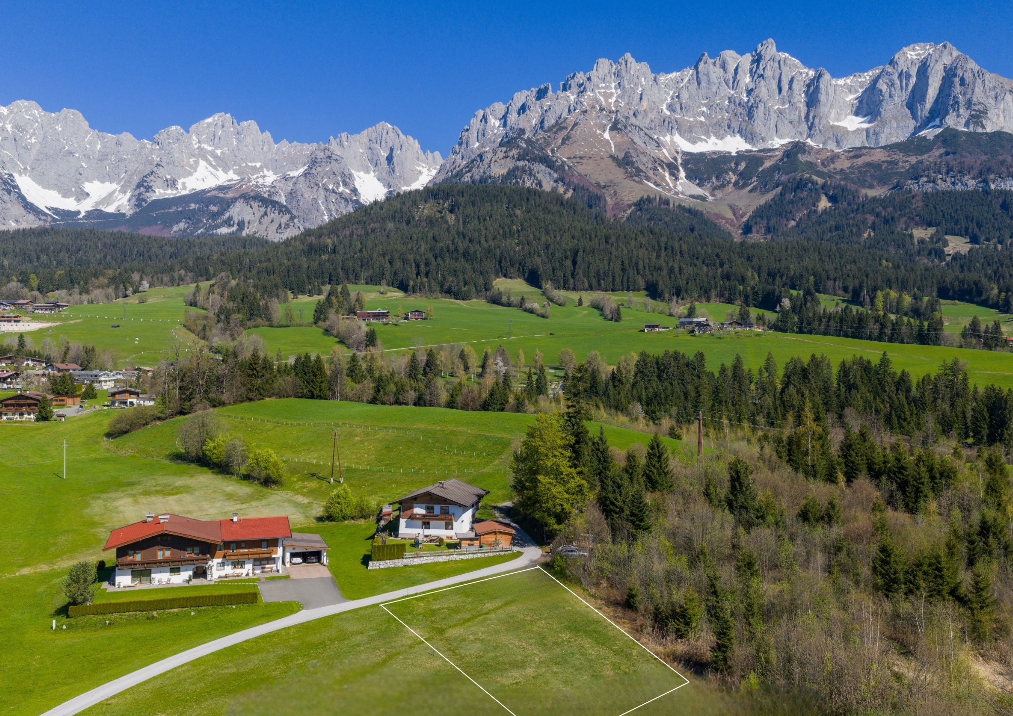 Baugrundstück mit Kaiserblick: attraktive Größe & starkes Preis-Leistungs-Verhältnis Going/Kitzbühel