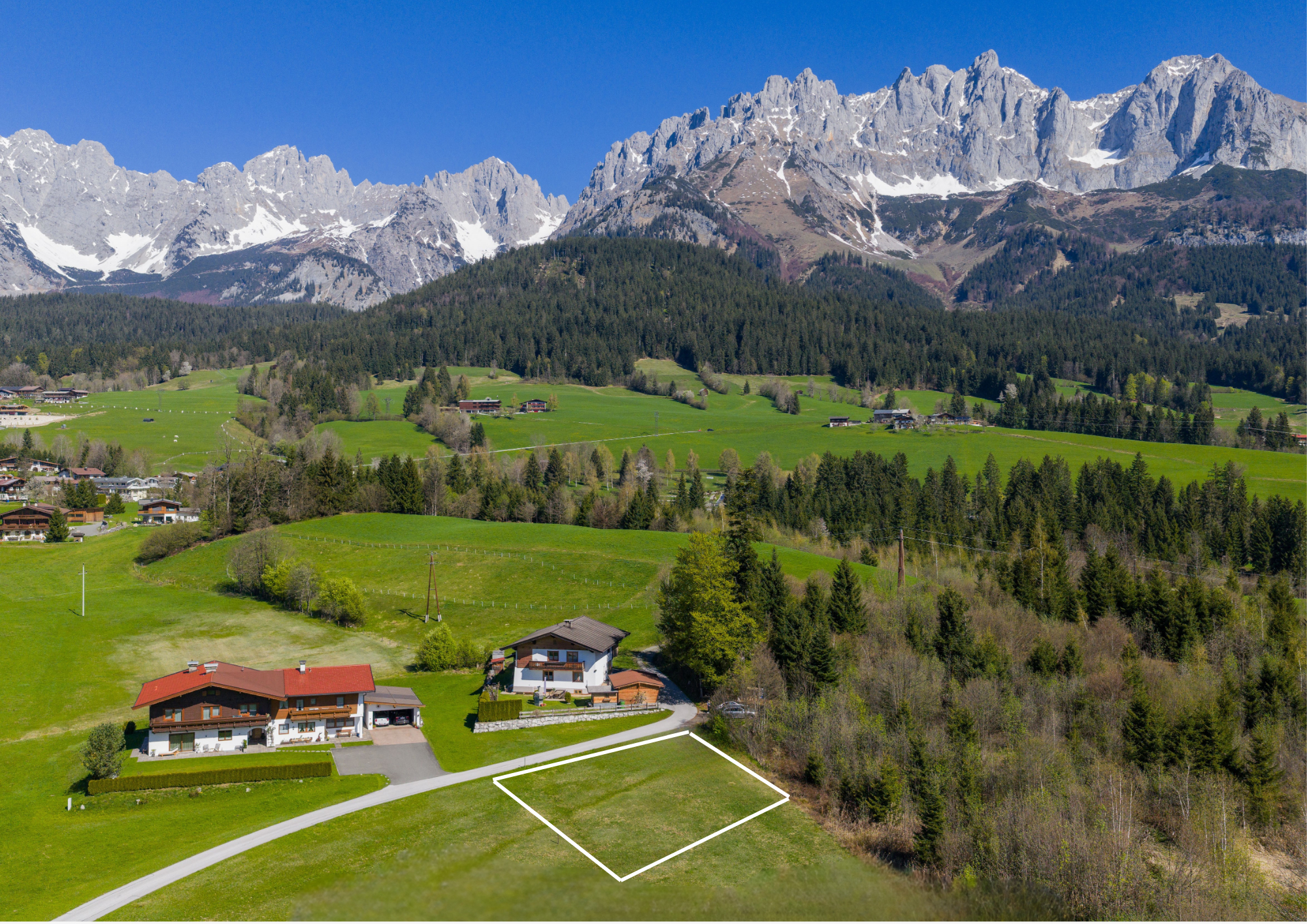 Baugrundstück mit Kaiserblick: attraktive Größe & starkes Preis-Leistungs-Verhältnis Going/Kitzbühel